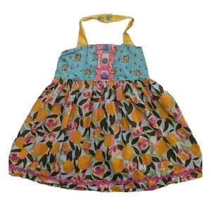 Matilda Jane Girls Brilliant Daydream You're A Peach Tunic Halter Top Size 6